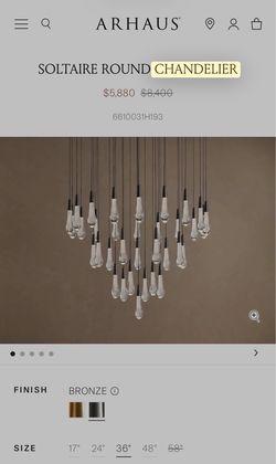Brand New In Box! Arhaus Chandelier
