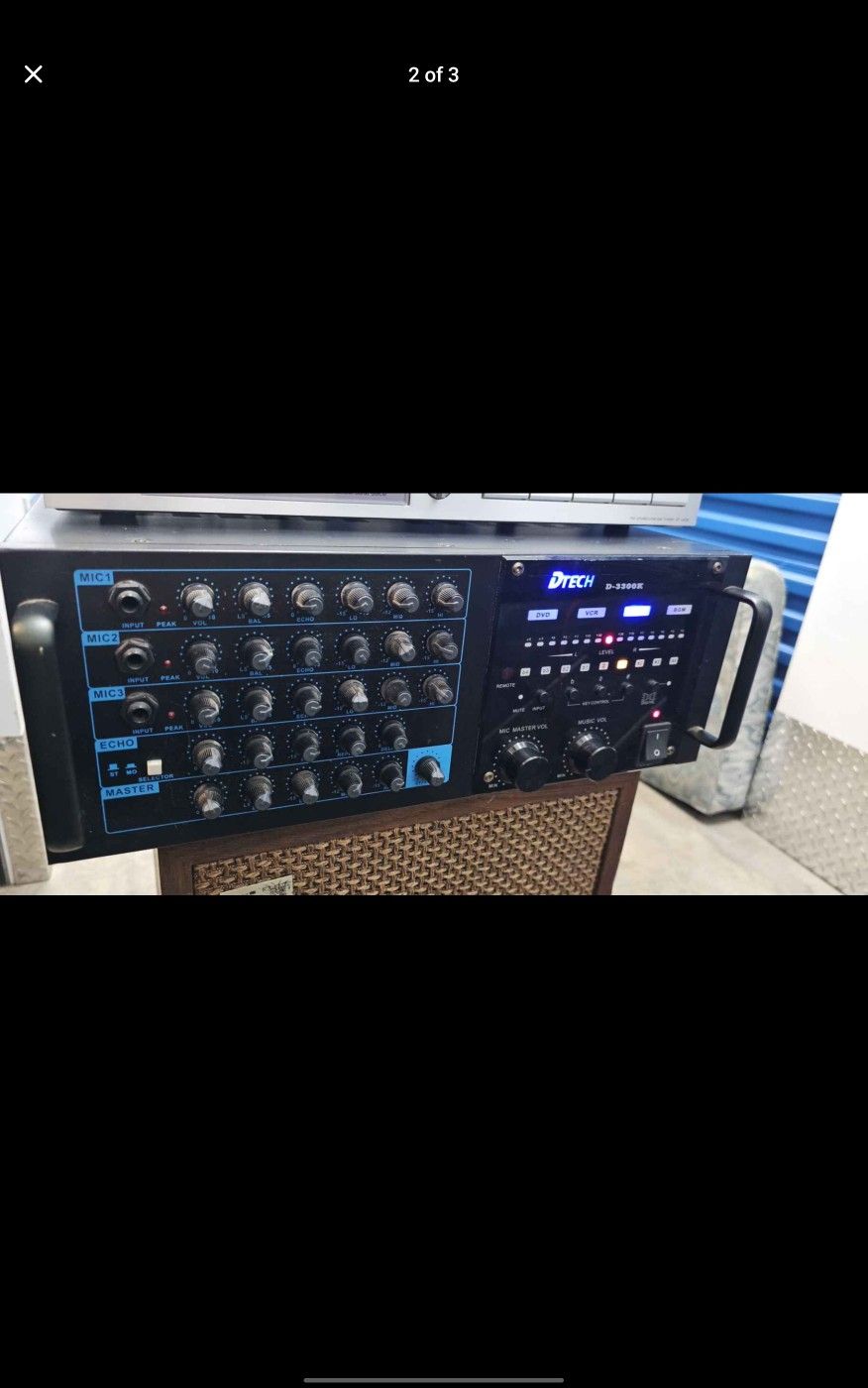 Karaoke Amplifier  Works Perfectly 