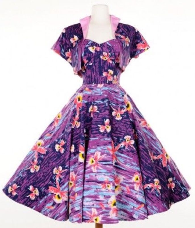 Pinup Girl Clothing Deadly Dames Hawaiian Dress