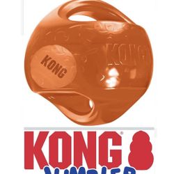KONG Jumbler Ball - Interactive Dog Toy for Dog & Puppy Playtime - Fetch Toy with Tennis Ball - Dog Supplies for Engaging Play (Medium/Large)