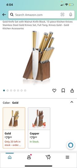 Gold Knife Set