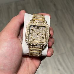 Iced Out Moissanite Luxury Watch 