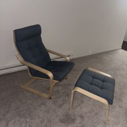 IKEA Chair And Ottoman 