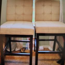 Cloth Bar Stools Great Condition 