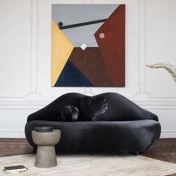 Black lips Velvet Love seat 