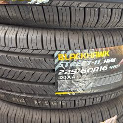 225/60/16 Blackhawk Tires