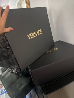 Empty authentic Versace 2 large boxes and 2 shoeboxes all empty