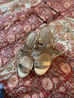 Gold Heel Sandals