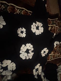 Black denim tears hoodie small