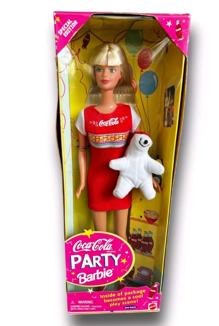 1998 Coca-Cola Party Barbie Doll Special Edition