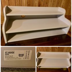 IKEA KLIMPEN Light Gray Wooden Shelf