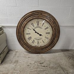35" X2.5" Round, Large Hanging wall Clock - Battery Operated 