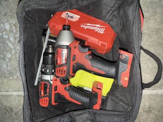 Milwaukee Drill And 1/4” Impact