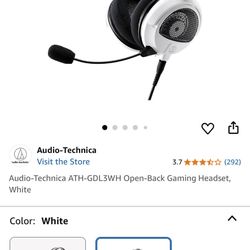 Audiophile Gaming Headset Audio Technica. Great For FPS Games And Footsteps. Comes With Everything And The Original Box 