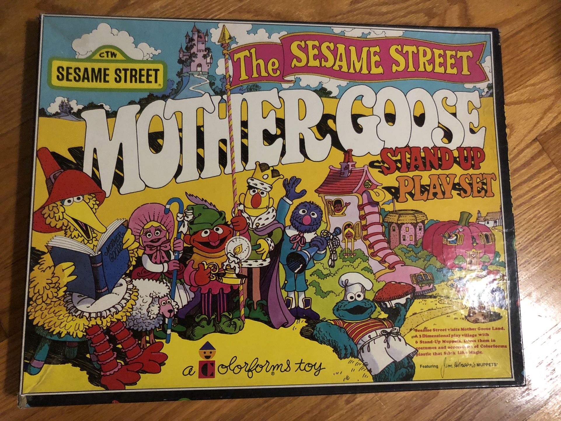 Vintage Sesame Street Mother Goose Colorforms