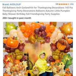 Thanksgiving Balloon Garland 