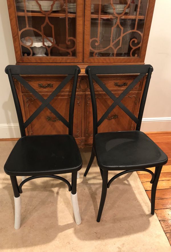 Target Black Metal French Bistro Chairs For Sale In Hubbard Or Offerup