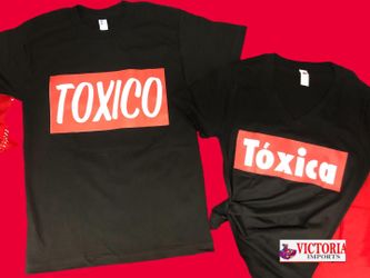 T-Shirt El tóxico Y La tóxica 🙋🏻‍♀️🤦‍♂️ El Regalo Perfecto Para El día Del padre 💙