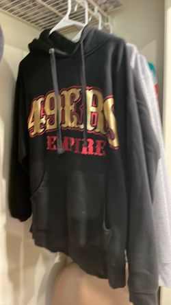 49ers hoodie black large