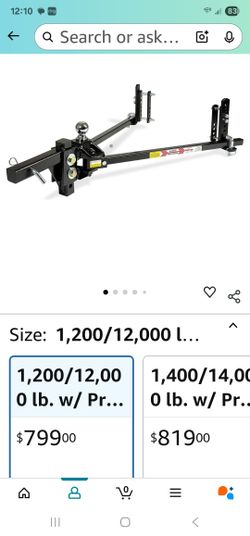 12000 Lb Equalizer Anti Sway Hitch With Extras