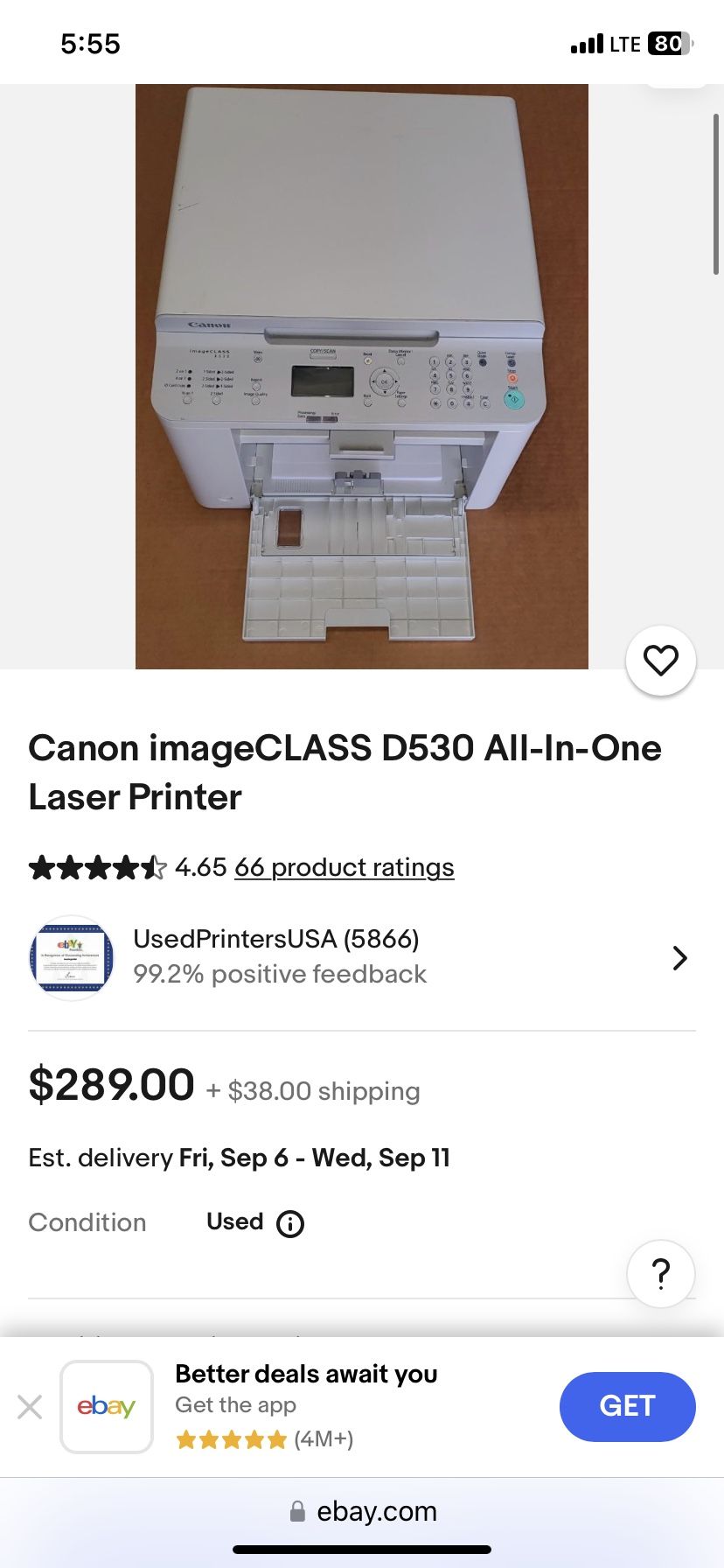 Brand New Printer - Canon