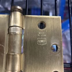BOOMER COMMERCIAL HEAVY DUTY 4.5x4.5”BRASS HINGES 