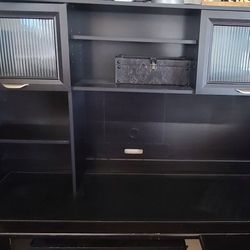 Espresso L Shaped Office Desk