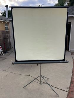Vintage Radiant Tripod Projection Screen – Mid-Century 1950s/60s – $30 OBO