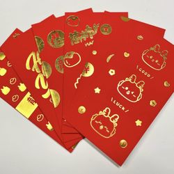   Lucky Red Envelope 6pieces/pack - Lunar New Year - Cute Valentinr