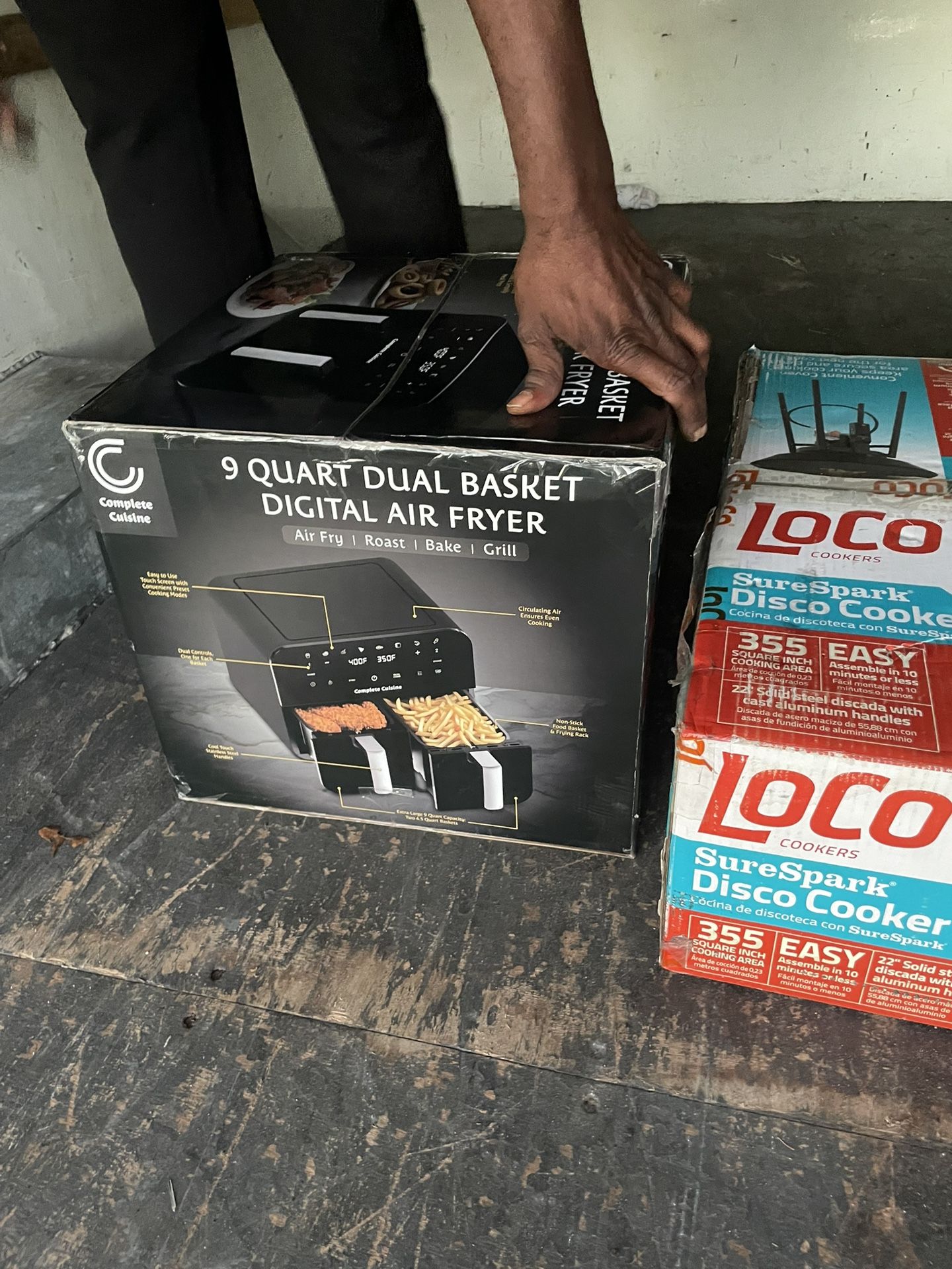 9 Quart Dual Basket Digital Air Fryers