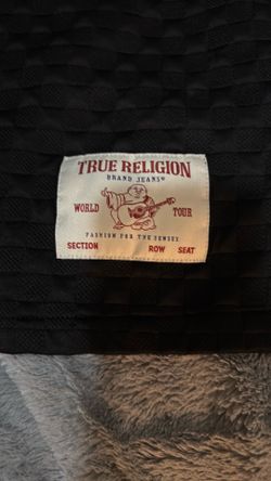 True religion black shirt with matching shorts