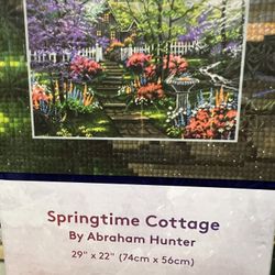 Springtime Cottage Diamond Art Kit 