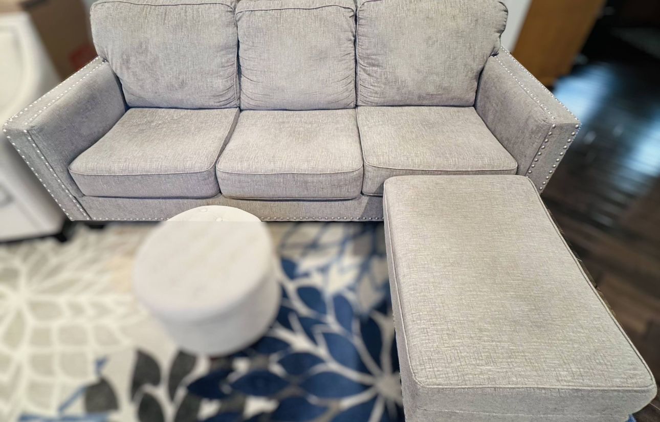 Barrali Studded Sofa with FREE chaise