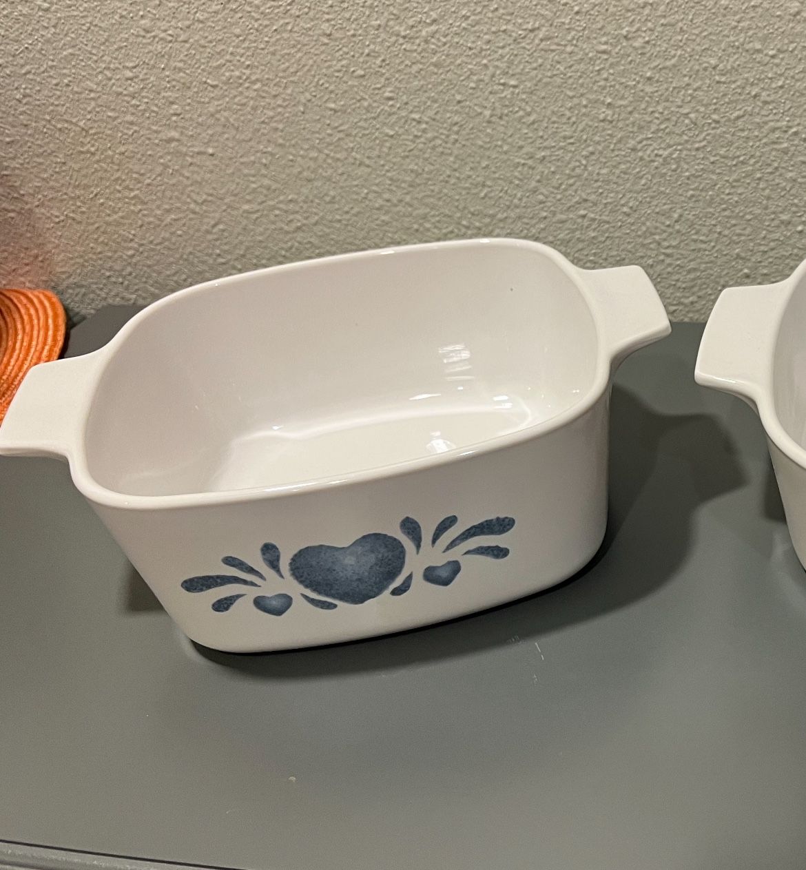 TWO Casserole Dishes with Hearts