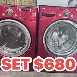 SET DE LAVADORAS Y SECADORA EN BUENAS CON DICIONES CON 30 DÍAS DE GARANTÍA 