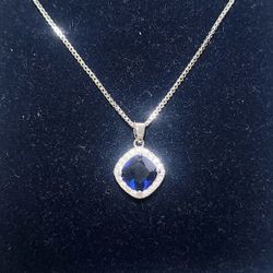 Blue Sapphire Necklace