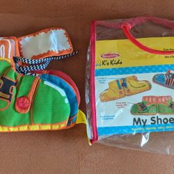 My Shoes Toy, For Age 0+ , Buckling, Zipping, Tying Cloth  Book