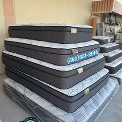 Twin Pillowtop mattress and box set Colchon y tambor