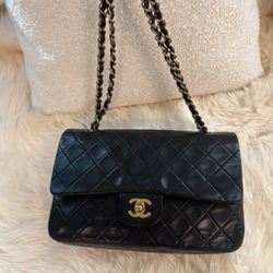 Vintage Chanel Double Flap Medium with Gold Hardware