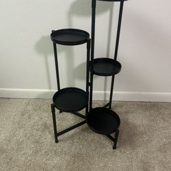 Plant Stand Indoor Outdoor, 5 Tier Corner Metal Flower Display Holder Shelf