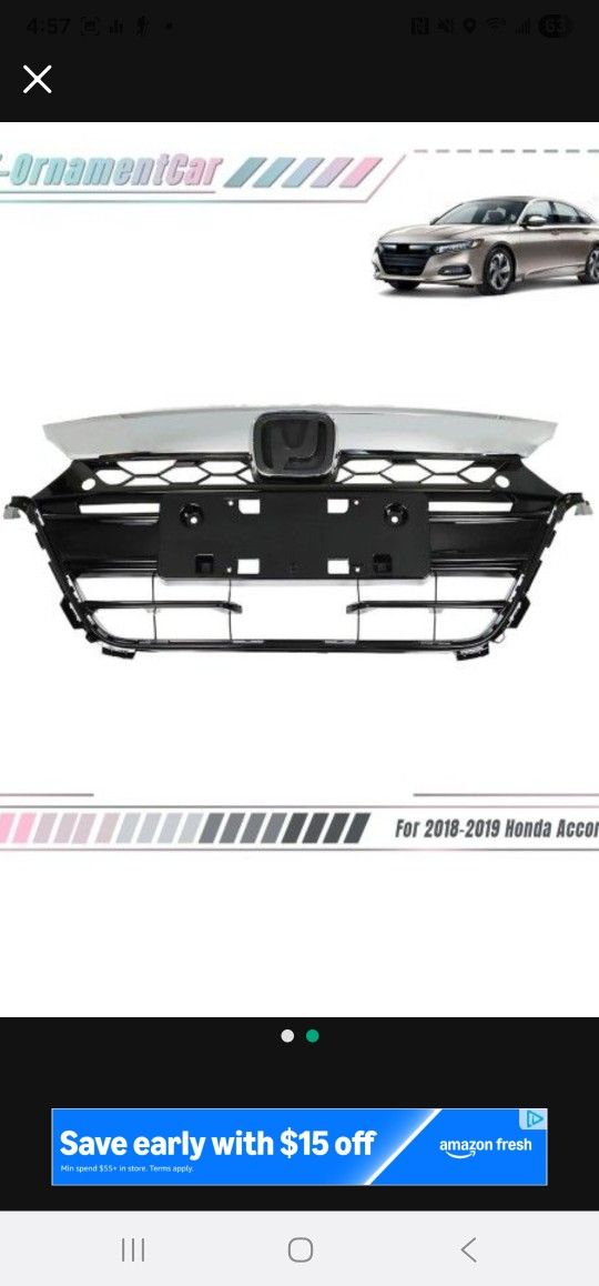 Honda Accord Grill 2018-2020