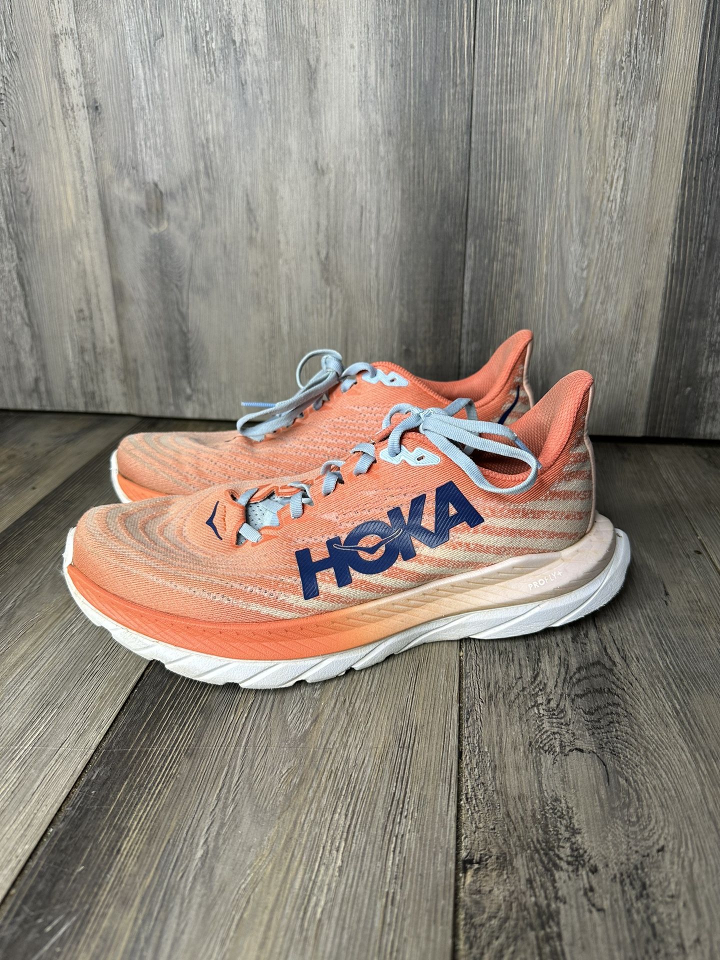 HOKA Mach 5 Camellia/Peach Parfait PROFLY S36x22 V507 W191 Women’s Size 9B