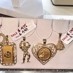 Gold Pendants 10k/ 14k