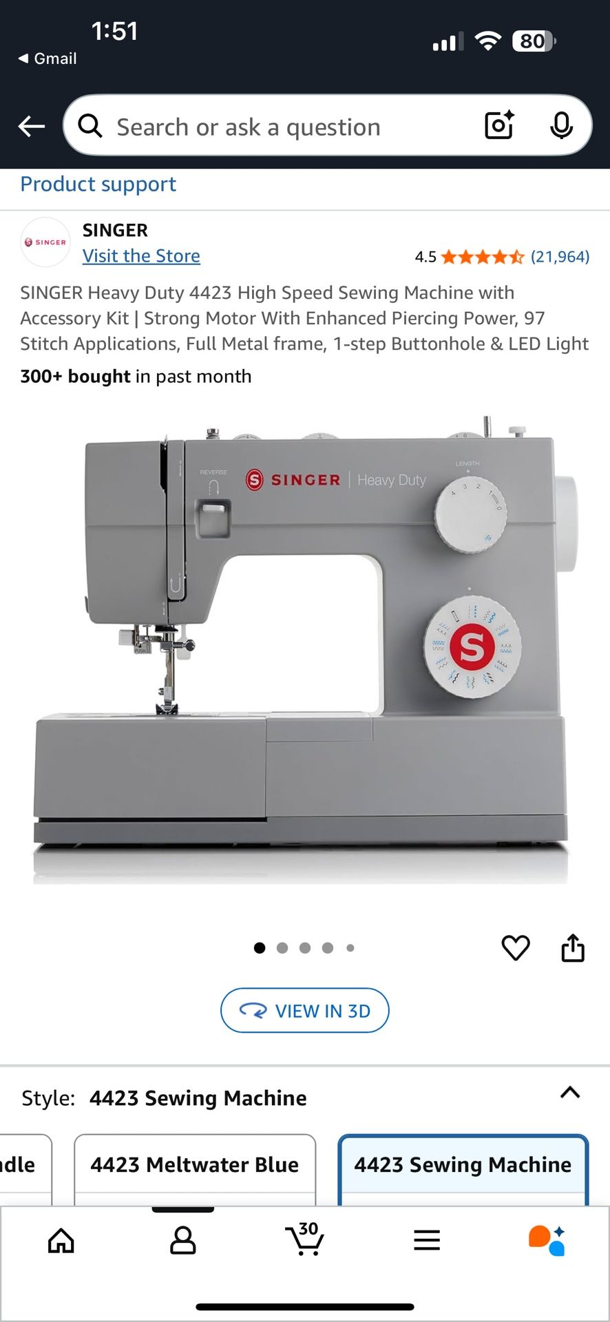 Never Opened Singer Sewing Machine !