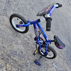 12" kids bike with training wheels 