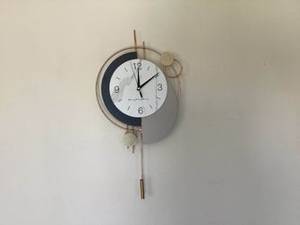 New- Modern Decorative -Wall Clock - 12” x 25”