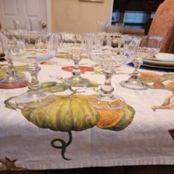 5 Mikasa, Country French, Crystal, 5" H, Dessert Goblets