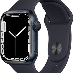 Like New Apple Watch Series 7 41mm Model A2473 Midnight Aluminum Case Midnight Sport Band