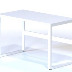 Moda White Solid Wood Desk From Room and Board