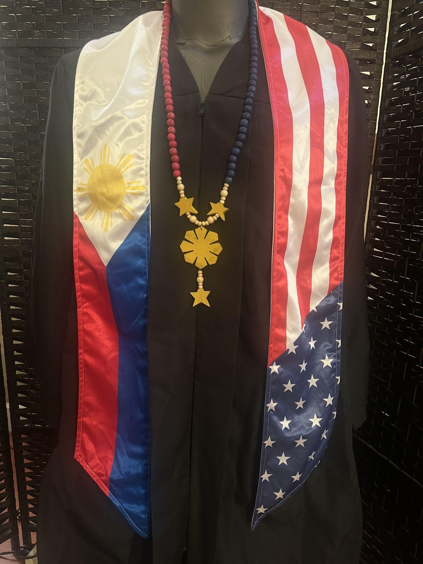 Philippines Filipino tribal floral stoles graduation Graduate